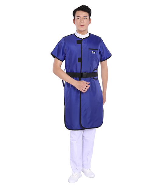 雙面連體A款 -寶藍(lán)色連體短袖鉛衣