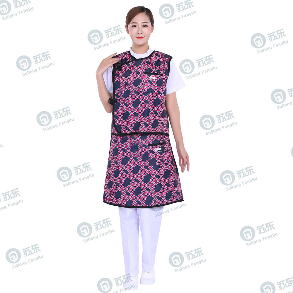 8966--藍(lán)底紅花分體無袖-正面-